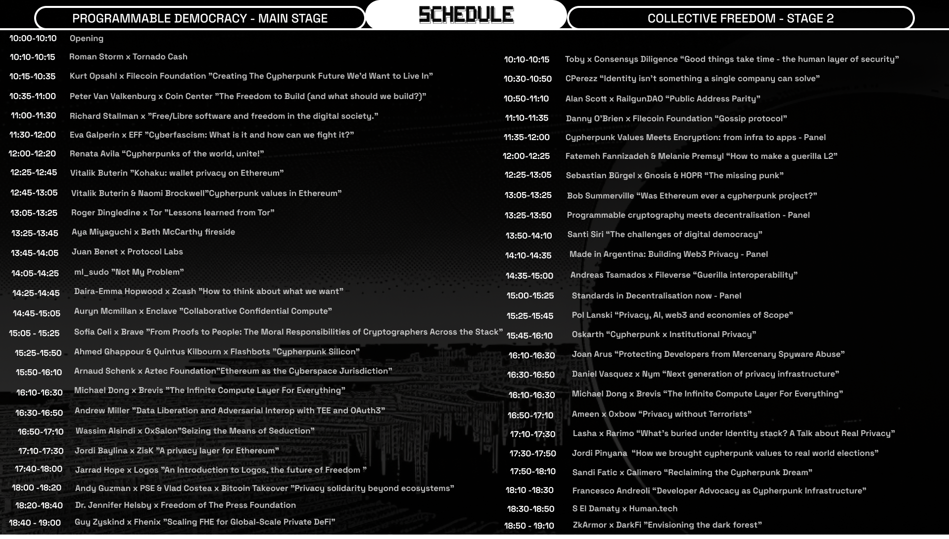 Congress Program Agenda